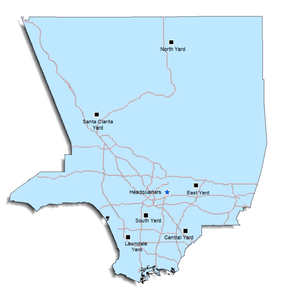 Sewer field operations map