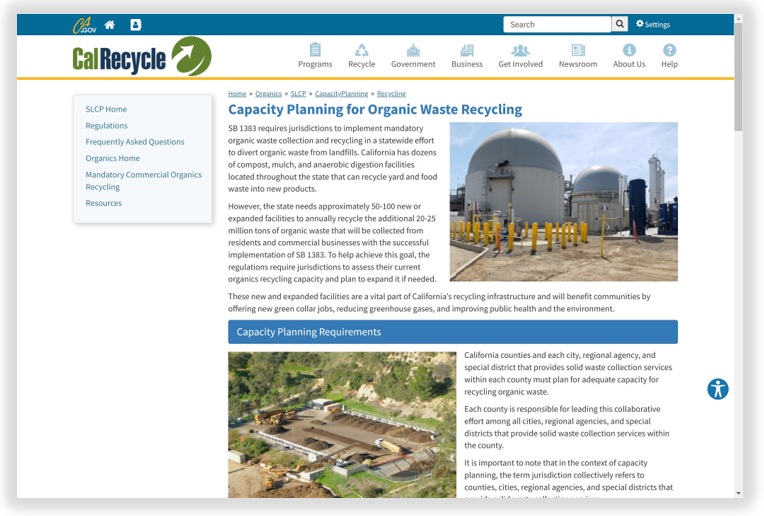 Organic Waste Capacity Planning Calculator Tool