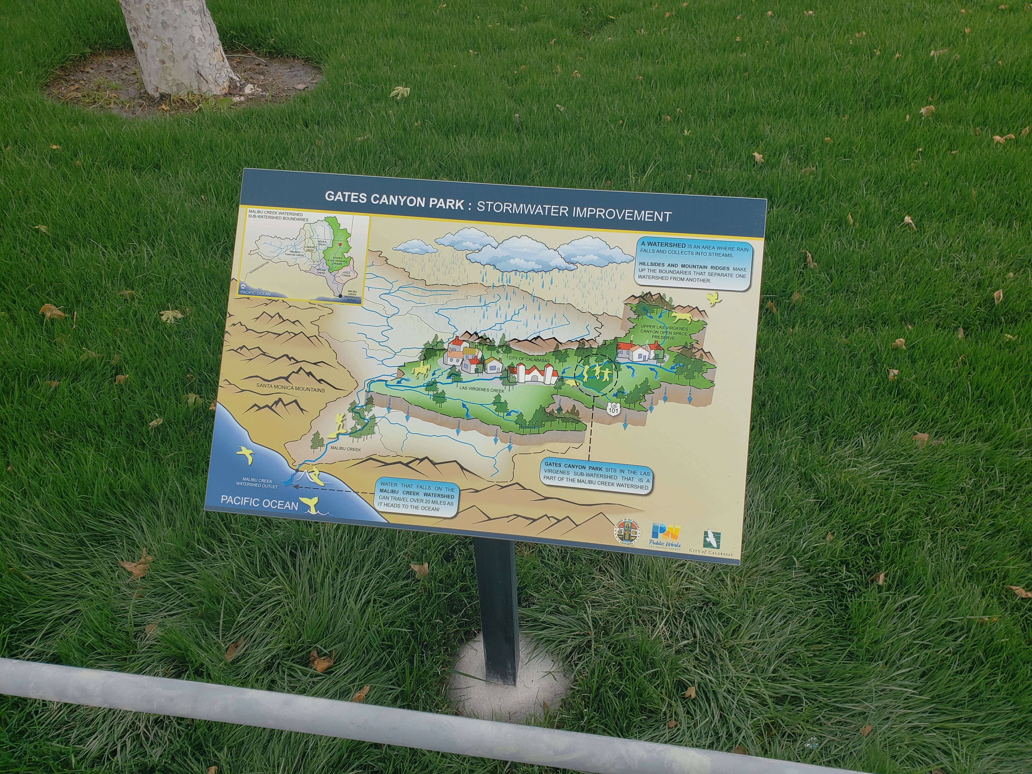 stormwater improvement sign