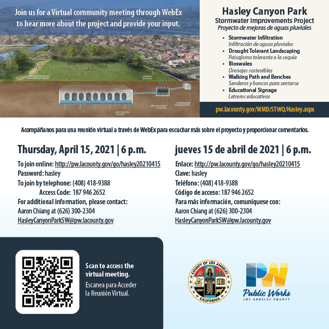 Virtual Community meeting flyer