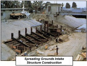 Spreading Ground Intake Structure Construction